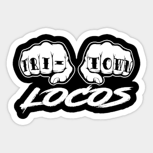 TriTown Locos Logo Sticker